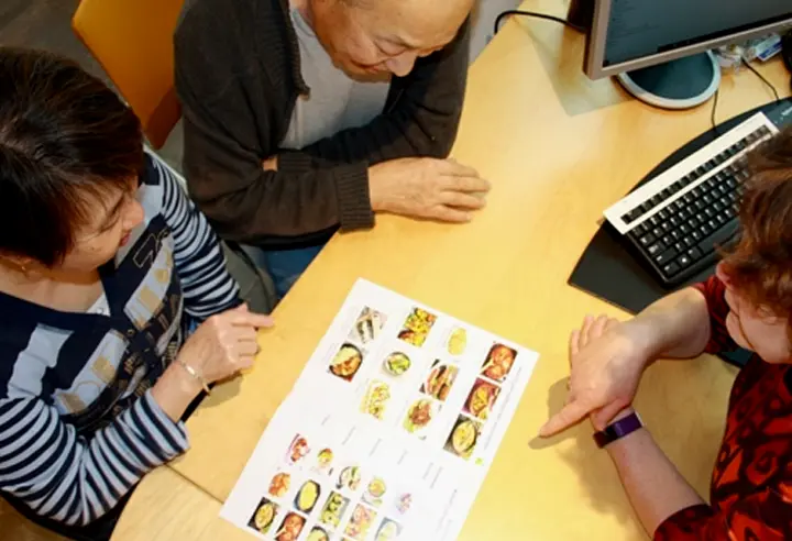 uitleg over de diabetes gezond eten folder